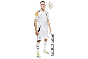 K&L Wall Art DFB Wandsticker Deutsche Nationalmannschaft Wandtattoo Fußballspieler Logo Fußball Trikot - Offizielles Lizenzprodukt (Wirtz, 30x90 cm, DFB)