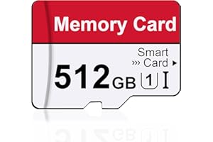 LITHOSCLOUD Tarjeta de Memoria 512GB con Adaptador, Tarjeta SD de Alta Capacidad 512 GB, Memory Card UHS-I C10 A1, Alta Velocidad Tarjeta TF para Tableta/Móvil/Cámara/Dashcam/Consola