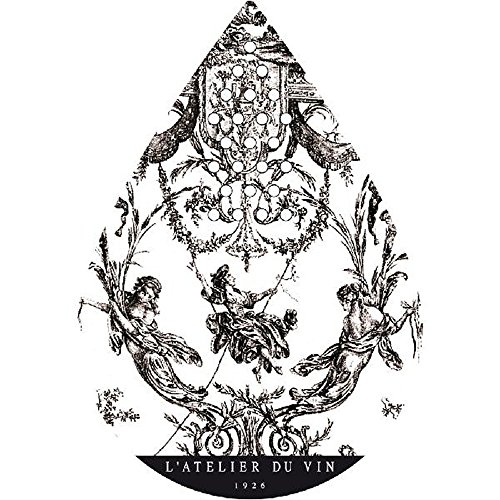 L'Atelier du Vin95333–6 spout, aerator, flexible fabric Jouy Wallpaper Black/White