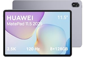 ‎HUAWEI HUAWEI MatePad tablet 11,5" 2025, 2,5 K 120 Hz, 8 + 128 GB, akumulator 10,100 mAh, do 14 godzin odtwarzania wideo, 40 W Supercharge, Wi-Fi 6, cztery głośniki, gry, szary