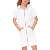 Set Copricostume Bambina Carter's - 2 Pezzi Con Cappuccio E Shorts, Cotone Morbido - Foto 6