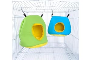 Voarge Nido d'uccello da appendere nido invernale caldo per uccelli peluche verde L