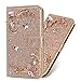 Produktbild Bling Diamant Funkeln Flip Folio Wallet für Samsung A80,Glitzer Pocket BookStyle Slim Schutzhülle Stand Kartenfach Leder Card Slots Etui Hülle Case