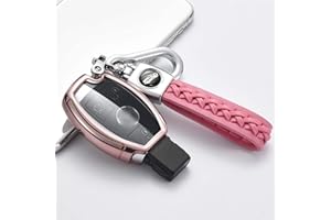 ontto Custodia per Chiave Auto per Mercedes A B C E S Classe CLK ML W164 W245 A209 W204 W212, Accessorio per Telecomando in TPU, Custodia Portachiavi Portachiavi con 2/3 Tasti Rosa