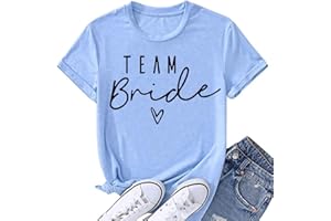 JPHCHSC Bride Tees Bridesmaid Party Tshirts Bride T-Shirts Bachelorette Party T Shirts Team Bride Hen Do Tops Tees 039