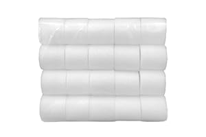 WanderGo Distanziatori per tende con occhielli, 20 pezzi, lunghezza 4,8 cm, distanziatori per tende in schiuma spessa, pieghe perfette per aste fino a 30 mm