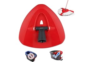 SGIZOKU Red Spin Mop Head Base for Vileda All Turbo 2-in-1,3-in-1 Mop Replacement Refill,Triangular Spinning Head Disc for Turbo Smart/EasyWring&Cleaning Mops Accessories Plastic Base