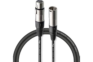 Stagg Kabel Mikrofonowy, Czarny, 1 m