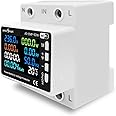 amiciSmart WIFI 8 in 1 Digital Energy Meter with Over/Under Voltage/Current/Temperature Protection, 63A Power Meter Compatible with SmartLife App (220VAC, 13.8kW)