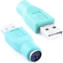 Adaptateur PS/2 Vers USB - Pour Clavier - Connecteur Femelle PS/2 Vers Mâle USB