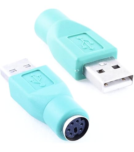 INECK® USB Mâle A Vers PS/2 Femelle Câble Adaptateur Convertisseur Pour Souris Et Clavier Avec Interface Ps2