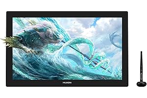 HUION Kamvas Pro 24 Tablette Graphique avec Écran, 23,8 Pouces 4K UHD Dessin Moniteur avec Mini KeyDial, PenTech3.0, 140% sRGB, Compatible avec Windows, Mac, Android