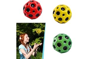 YISKY Sprünge Gummiball, 3 Stück Moon Ball, Space Ball Mini Bouncing Ball Toy, Bouncing Ball, Bounce Ball, 7 cm Space Ball Moon Ball, Bounce-Loch-Ball, Spielzeug Planeten Hüpfbälle für Kinder im Freien