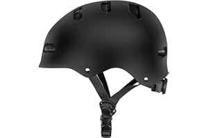 BESYLRUY Casco da skater, per uomo, donna, robusto, per uso quotidiano, regolabile, unisex, per skateboard, scooter e BMX