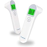 Trustown Kontaktlos Berührungsloses Stirnthermometer und Ohrthermometer für Erwachsene und Kinder, Genaues Infrarot-Sofortles