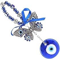 Türkisches Nazar Amulett Blau - Evil Eye Wanddekoration 24,5cm Für Schutz Und Glück