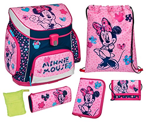 Preisvergleich Produktbild Schulranzen Set Campus UP, Disney Minnie Mouse, 6 teilig