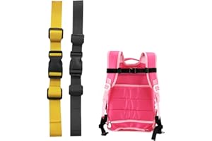BEYEQCEZ 2 Pièces Sangle Poitrine Sac a Dos,Sangle Utilitaire Ajustable, Sangle de Poitrine Réglable Robuste,Sangle Sac a Dos Sternum pour Sac à Dos avec Boucle,Sangle de Poitrine pour Sac à Dos