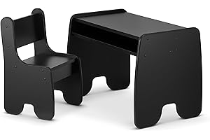 defiPad® Table Enfant avec Chaise | Premium Bureau Enfant | Table Dessin Enfant avec Espace de Rangement | Bureau Enfant Fille | Meuble Chambre Enfant | Charge 80kg pour 2-8 Ans