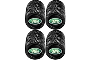 GENERIC AUTOLUXE Set of 4 Premium Aluminium Metal Tyre Valve Caps for All Land Range Rover Models Leak Proof Corrosion Resistant Dust Caps Sport Vogue Discovery Freelander Evoque Velar Etc