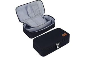 Yommie Federmäppchen Junge Mäppchen Mit Reißverschluss Federtasche Single Etui Groß Federmappe Schlamppermäppchen Mädchen Organizer Federpenal Für Teenager Erwachsene Schwarz