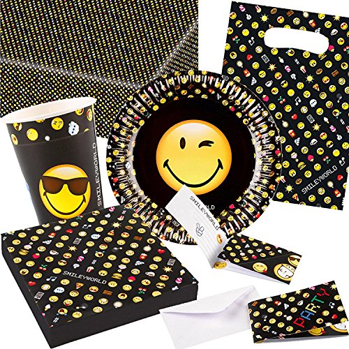 8 Party-Becher * SMILEY WORLD * für Kindergeburtstag oder Motto-Party // Becher Cups Pappbecher Emojis Smiley Comic Smily Kinder Geburtstag - 2