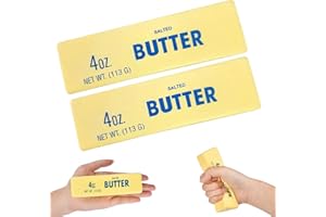2 Stück Butter Squishy Fidget Toys, Squishy Butter Antistressball Kinder Erwachsener, Realistisches Fidget Toys für Stressabbau Erwachsener, Anti Stress Spielzeug, Das Geschenk für Ängste Stressabbau