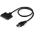 StarTech.com Cavo Adattatore USB 3.0 a SATA III da 2.5'' con UASP, SSD/HDD, Cavo esterno per hard disk (USB3S2SAT3CB)