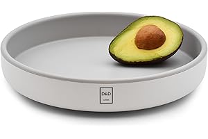 D&D Living® Plato Giratorio Ø 25 cm - Organizador de Cocina y Nevera Rotatorio | Lazy Susan Estante de Especias con Plástico Reforzado | Rondel con Rotación Silenciosa