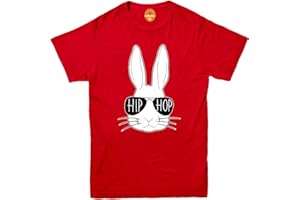 INVADING Hip HOP Easter T-Shirt Adult Kids Girls Boys Easter Bunny Ear Rabbit Tshirt