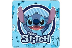 Mc Srl Disney Lilo e Stitch - Tovaglietta Magica di Stitch, in Tessuto, per Bambini e Bambine, 40x30 cm (Azzurro), LST0864