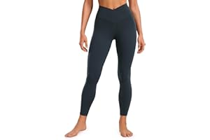 CRZ YOGA Mujeres Butterluxe Crossover Yoga Leggings Cintura Alta Ejercicio Atlética Deportivos Pantalones - 64cm/71cm
