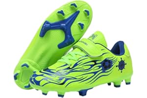 Mateju Scarpe da Calcio, Scarpe Calcio All'Aperto Scarpe Calcio Bambino Antiscivolo Scarpe da Allenamento di Calcio 28-38 Scarpe da Calcio Junior Professionali