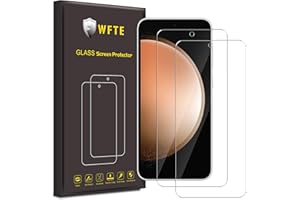 WFTE folia ochronna ze szkła pancernego do Samsung Galaxy S23 FE twardość 9H, odporna na zarysowania, olejowa, odporna na pęcherzyki powietrza, folia ochronna na wyświetlacz kompatybilna z