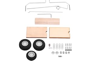 DRFEIFY Tren de Aterrizaje RC, DIY Metal Madera Modelo de ala Fija Rueda de Tren de Aterrizaje de avión Juego Universal de Accesorios RC