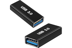 AIYEEN USB-Buchse auf Buchse-Adapter (2 Stück), USB 3.0-Buchse auf Typ A-Buchse 3.0-Kupplung zum Verbinden von Zwei USB-Stecker-Endgeräten, Verlängerungsstecker, USB 3.0-Erweiterungsadapter