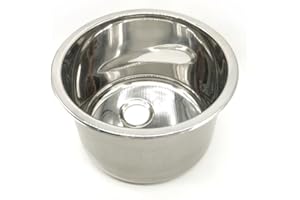 OSCULATI Evier Rond INOX Poli Miroir 285x180 mm