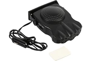 TYENAZA 12 V Car Heater, Portable Fan Heater Windscreen Car Defogger 2-in-1 Multifunctional Car Heater Cooler Fan with Plug for Car Windscreen Fast Fan Heater Defroster
