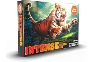 AK Interactive AK11612 Set Couleurs Intenses 6x17ml