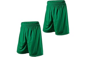 PROSTYLE SPORTS 2 X Junior Football Shorts Sports Running Gym Breathable School, PE Kid 3/4Y - 12/13Y
