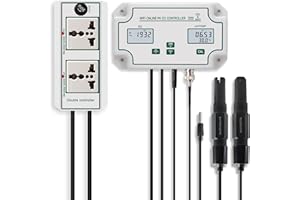 YIYEGO pH EC Messgerät Digitales mit Datenlogger, Intelligenter EC pH Monitor für Hydrokulturen, pH Wert Messgerät für DWC Gewächshaus Bewässerungssystem Nährstofftank