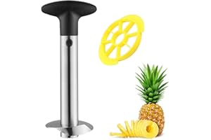 ZMREN Coupe Ananas Découpe Ananas en 304 Acier Inoxydable, Coupeur D'ananas Éplucheur Ananas, Corer pour la Maison et la Cuisine