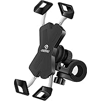 Grefay Fahrrad Handyhalterung, Edelstahl Motorrad Fahrrad Lenker Handy Halterung Mit 360 Drehen für 4,5-7,0 Zoll…