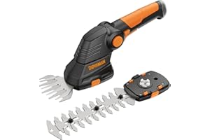 DOVAMAN GS03A 2 in 1 Cordless Grass Shear, 80MIN Fast Charge, 3-Position Handle, 2 Switchable Blade, 7.2V Portable Electric Grass Shear for Grass Cutting, Rechargeable Battery ＆ Charger Included
