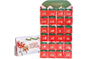 VAHDAM, Advent Calendar 2025 Gift Limited Edition | 24 Unique Tea Bags - Holiday Gift Set | Adult Advent Calendar | Advent Calendar for Men and Women