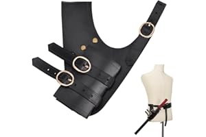 nbeads Étui pour Épée Médiévale, Étui D'Épée en Cuir pour Ceinture Fourreau D'Épée Porte Épée en Cuir PU Fourreau de Ceinture Renaissance pour Dague Chevalier Costume de Cosplay