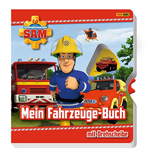 Preisvergleich Produktbild Feuerwehrmann Sam: Mein Fahrzeuge-Buch mit Drehscheibe: Pappbilderbuch mit Drehscheibe