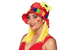 Boland 01213 - Chapeau Clara avec tournesol et paillettes, Carnaval, Halloween, Mardi gras, Fête à thème