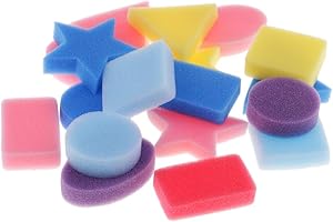 Colcolo Pack of 18 Different Shapes Sponge Painting Shapes Brushes Sponges Stamps