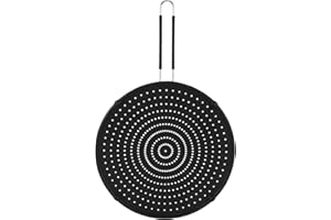 Smallterm 32cm Silicone Splatter Screen Guard Nonstick Oil Grease Pan Lid for Frying Pan Skillet Cooking Silicone